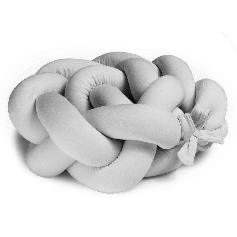 705-1919-0021 Πάντα-Πλεξούδα 185x18cm Beboulino Monochrome Grey 70519190021 - Image 1