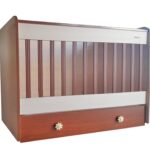 Κρεβατάκι με Λίκνισμα 60x120cm Ήρα Beboulino Οξιά-Καρυδιά 10001062537