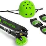 Scooter Δίτροχο με Κράνος και Προστατευτικά Tauro Toyz Green 0422