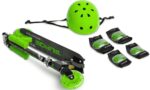 Scooter Δίτροχο με Κράνος και Προστατευτικά Tauro Toyz Green 0422
