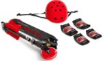 Scooter Δίτροχο με Κράνος και Προστατευτικά Tauro Toyz Red 0423