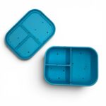 Peck ‘n Pack Bento Box – Φαγητοδοχείο Σιλικόνης με 3 Χωρίσματα – Starlight Blue - Image 2