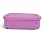 Peck ‘n Pack Bento Box – Φαγητοδοχείο Σιλικόνης με 3 Χωρίσματα – Starlight Pink - Image 3