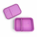 Smart Duo Bento Box – Φαγητοδοχείο Σιλικόνης με 2 Αποσπώμενα Χωρίσματα – Starlight Pink - Image 2