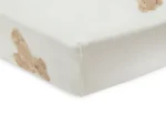 Jollein: Fitted Sheet - Jersey - Teddy Bear σεντόνι κούνιας με λάστιχο 70/75x140/150cm - Image 3