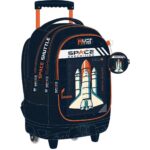 Σχολική Τσάντα Τρόλεϊ Δημοτικού Must Team Space Expedition 3 Θήκες