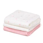 Kiokids: Μουσελίνα Bamboo Petit Pink 70x70εκ. Σετ 3τμχ. - Image 2