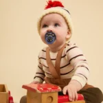 BIBS – COLOUR ΣΕΤ ΠΙΠΙΛΕΣ 2ΤΜΧ – HOLIDAY TRAIN BABY BLUE/STEEL BLUE – ΣΤΡΟΓΓΥΛΗ No2 - Image 3