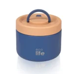 Ecolife Στρογγυλό Θερμός Φαγητού 650ml | Μπλε