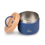 Ecolife Στρογγυλό Θερμός Φαγητού 650ml | Μπλε - Image 2