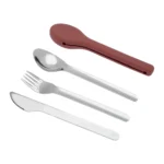 Ecolife: Dusty Red σετ κουταλοπίρουνα - Image 2