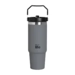 Ecolife GREY 'HANDLE LID' TUMBLER 900ML