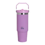 Ecolife PURPLE 'HANDLE LID' TUMBLER 900ML