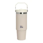 Ecolife LIGHT ROSE 'HANDLE LID' TUMBLER 900ML