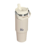 Ecolife LIGHT ROSE 'HANDLE LID' TUMBLER 900ML - Image 2