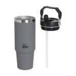 Ecolife GREY 'HANDLE LID' TUMBLER 900ML - Image 3
