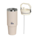 Ecolife LIGHT ROSE 'HANDLE LID' TUMBLER 900ML - Image 3