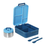 Ecolife ΦΑΓΗΤΟΔΟΧΕΙΟ ME ΧΩΡΙΣΜΑΤΑ & ΘΕΡΜΟΜΠΟΛ 1700ML - BLUE CARS - Image 3