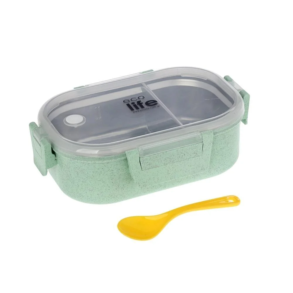 eco19_120-b78de8b0 Ecolife Light Green Φαγητοδοχείο 900ml | Με Χώρισμα - Image 1