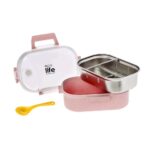 Ecolife Light Pink Φαγητοδοχείο 900ml | Με Χώρισμα - Image 2