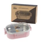 Ecolife Light Pink Φαγητοδοχείο 900ml | Με Χώρισμα - Image 3