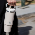 Ecolife LIGHT ROSE 'HANDLE LID' TUMBLER 900ML - Image 4