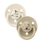 BIBS x Moomin De Lux Pacifiers 2 Pack Little My - Ivory/Vanilla