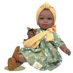 Nines Artesanals d'Onil Dolls: María with Green Baby 45cm