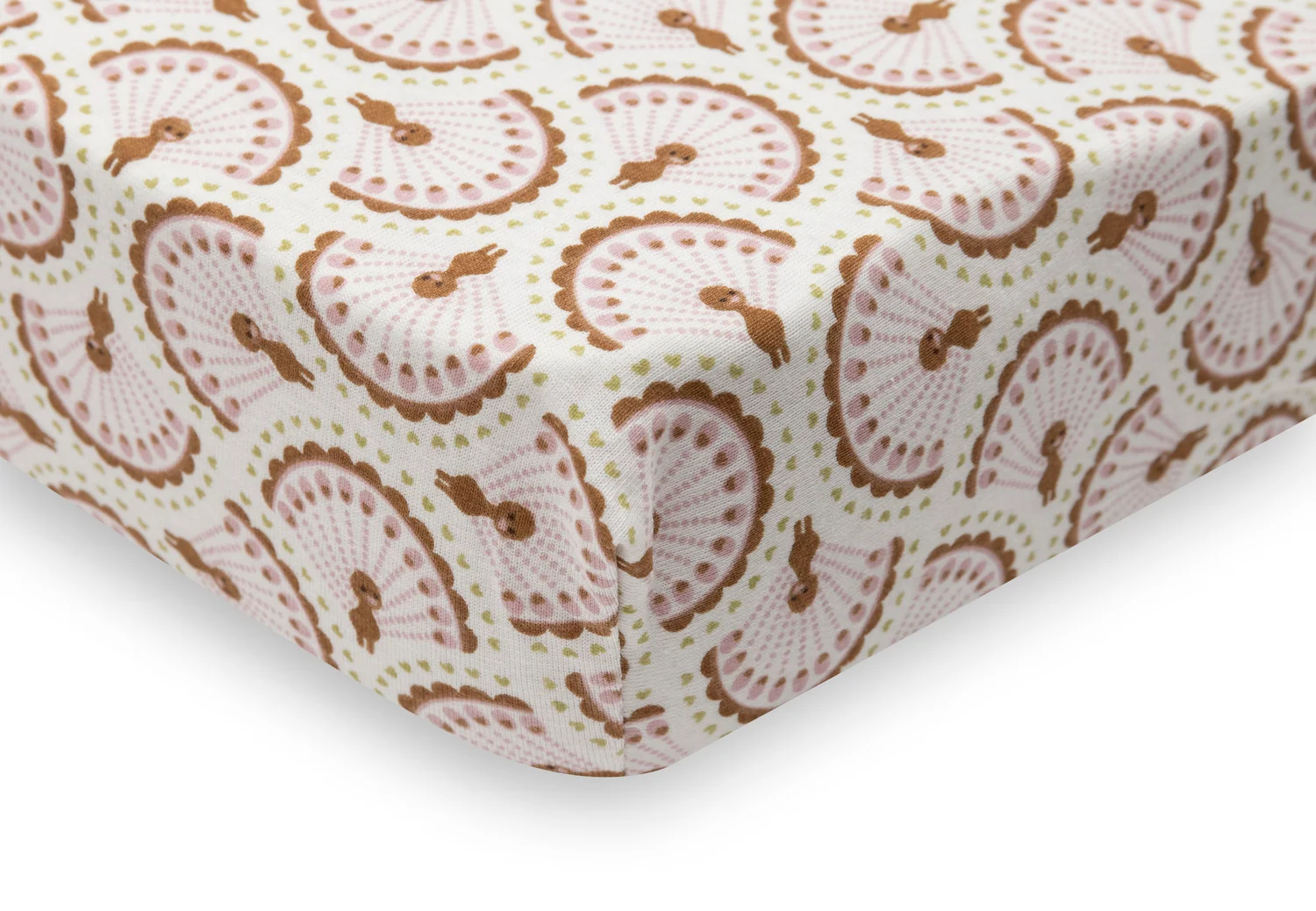 511-501-68200_3_20260619T Jollein: Fitted Sheet - Jersey - Plumes σεντόνι κούνιας με λάστιχο 70/75x140/150cm - Image 1